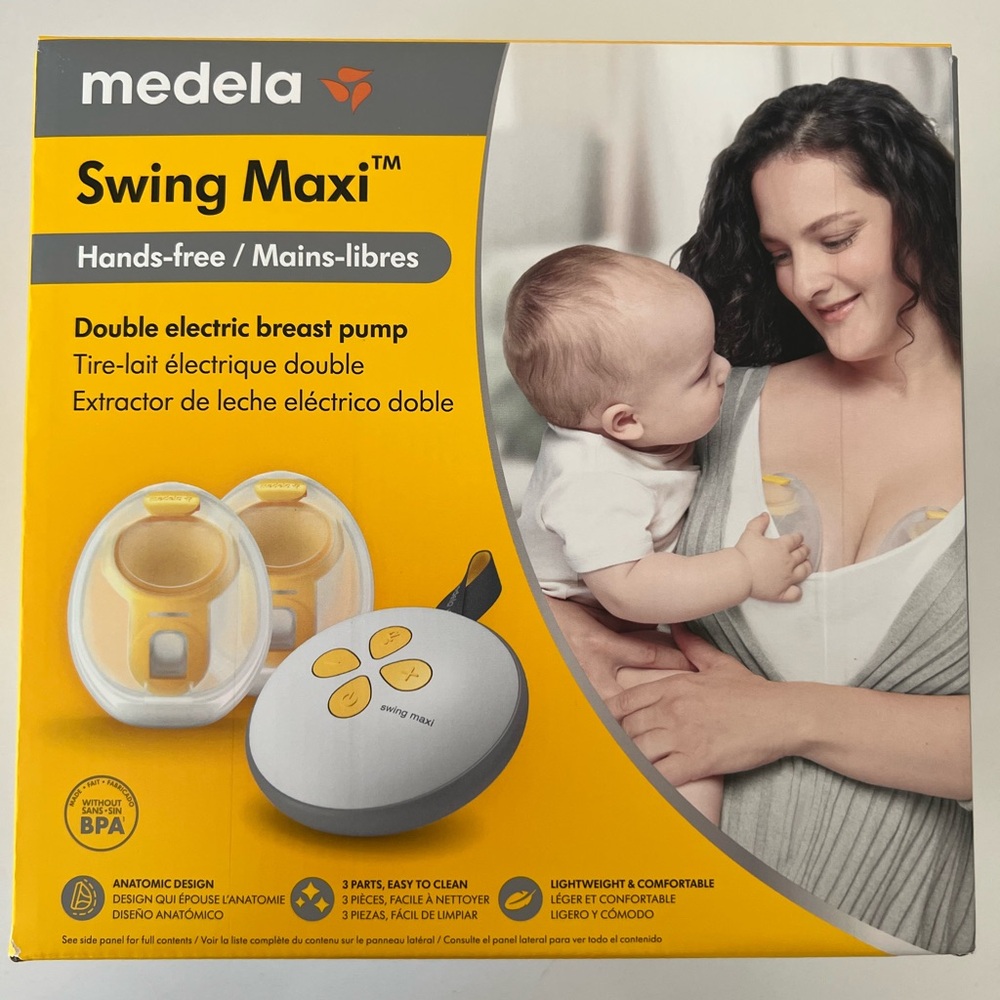 Medela Swing Maxi Electric Breast Pump with Yellow Accents
